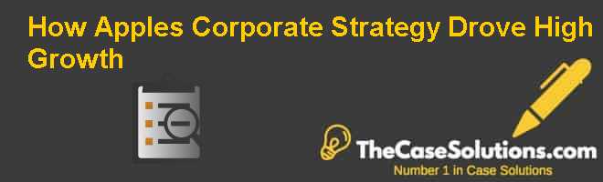 How Apple s Corporate Strategy Drove High Growth Case Solution And 